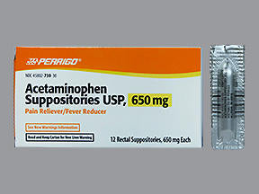 Perrigo Acetaminophen Suppository 650mg