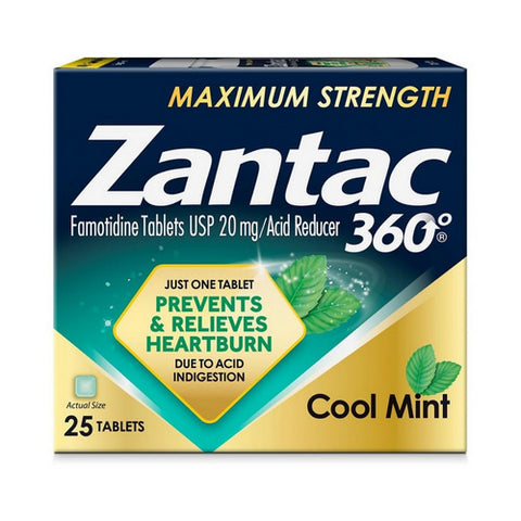ZANTAC 360 COOL MINT 25CT