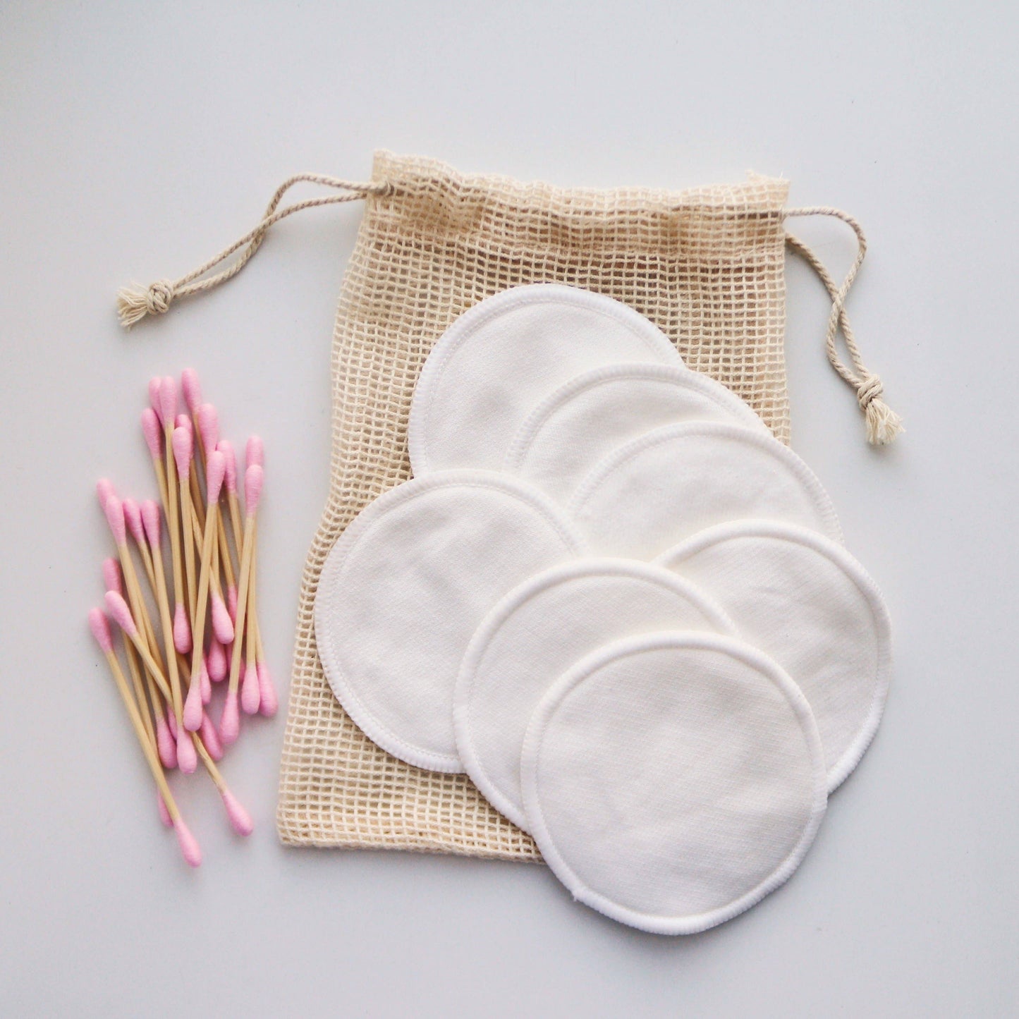 Mei Apothecary Biodegradable Pink Cotton Swabs