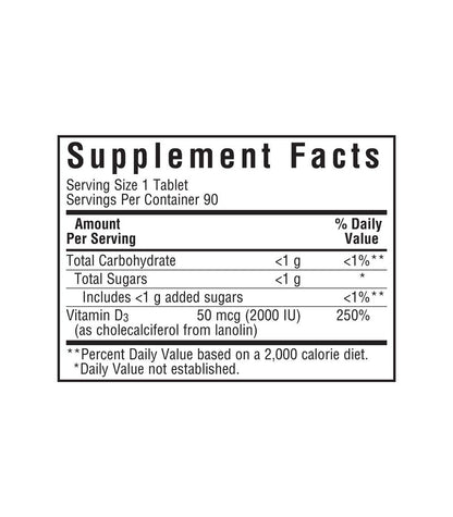 Bluebonnet Earth Sweet Chewables VITAMIN D3 50 mcg (2000 IU)