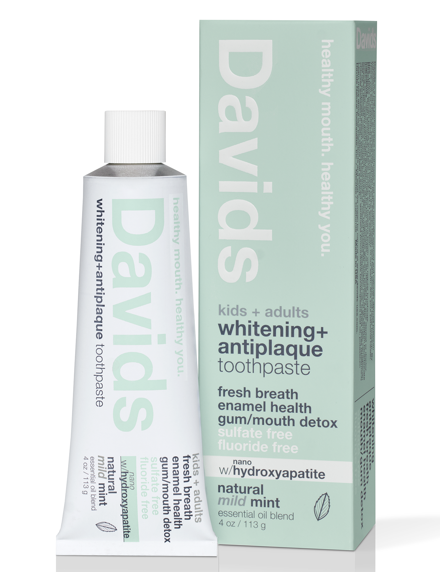 Davids kids + adults nano-hydroxyapatite / mild mint