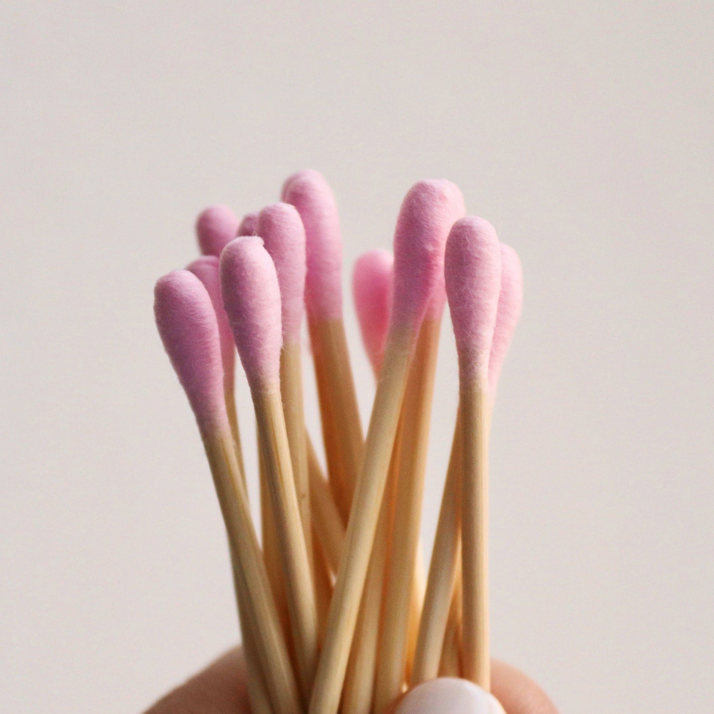 Mei Apothecary Biodegradable Pink Cotton Swabs
