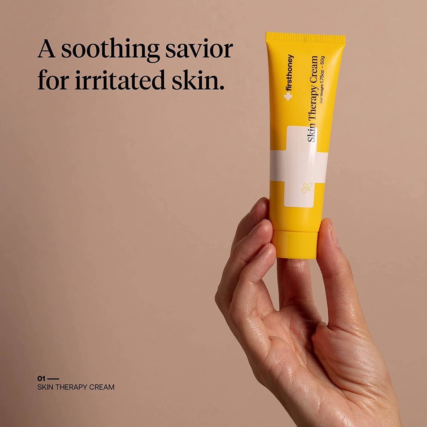 First Honey® Manuka Honey Cream for Eczema & Dry Skin: English / 3.5oz