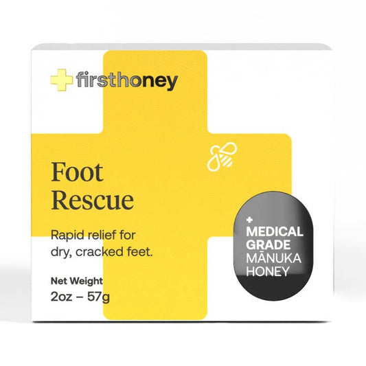 FIRST HONEY Advanced Foot Repair Cream for Dry, Cracked Skin, Ultra-Hydrating with New Zealand Manuka Honey, Fast Relief for Feet, Cracked Heel Treatment, Callus Remover