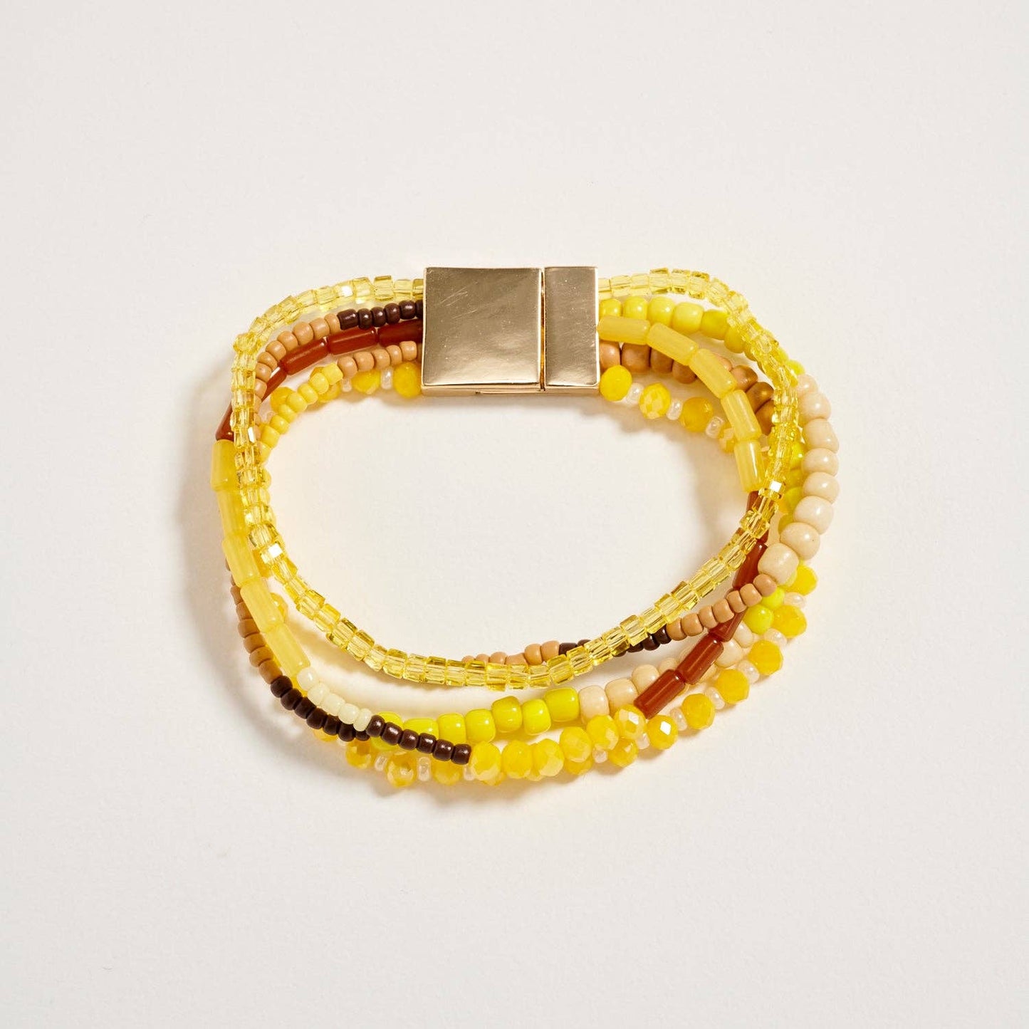 Beaded Boho Stack Bracelet | Magnetic Clasp: NT / ONE