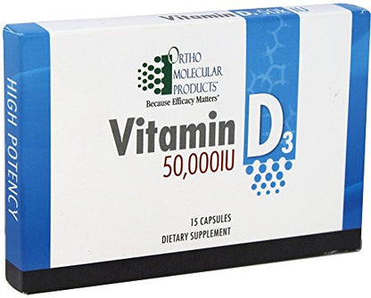 Ortho Molecular Products Vitamin D3 50000IU