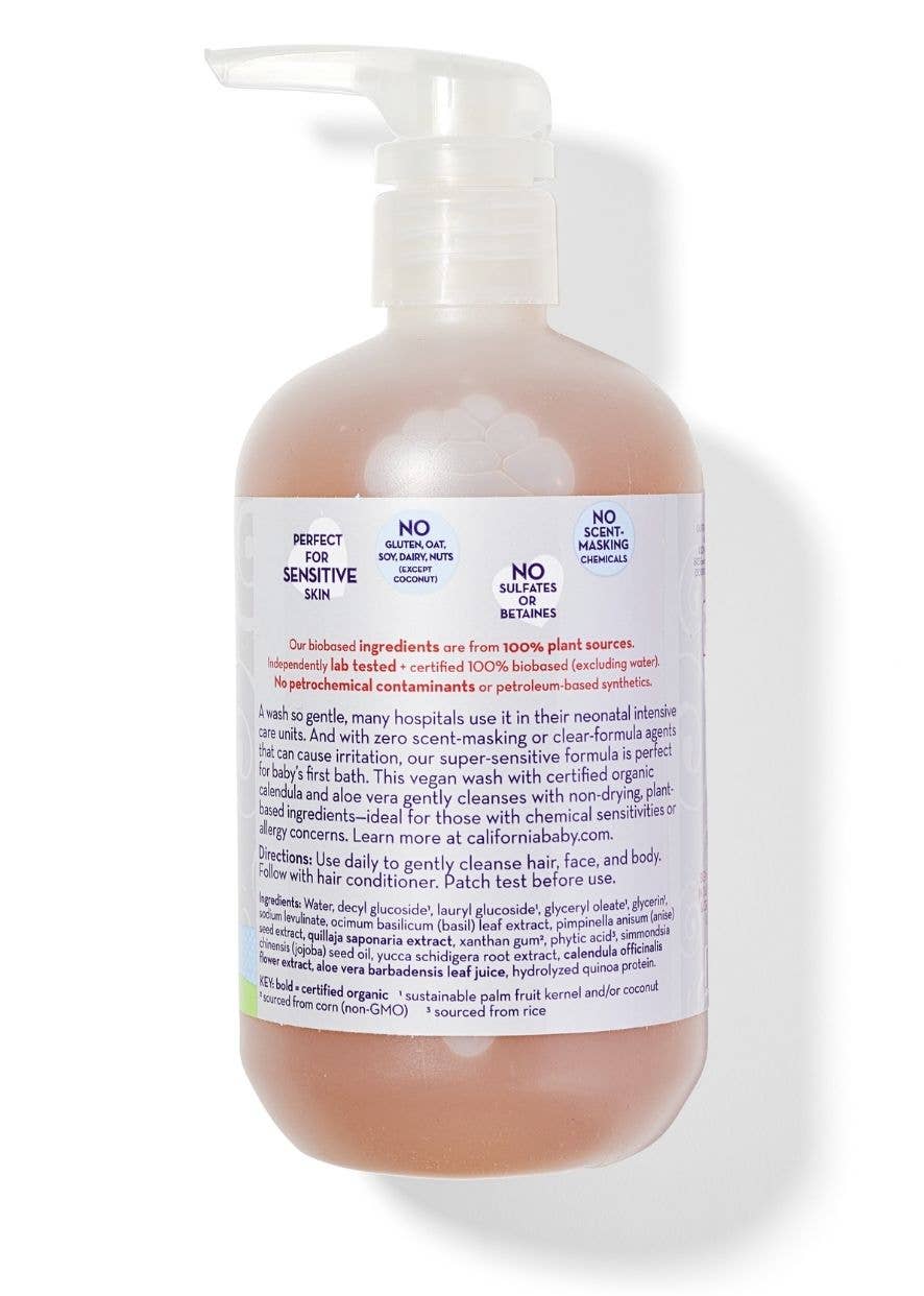 (No Fragrance) Super Sensitive™ Shampoo & Bodywash: 8.5oz/251mL