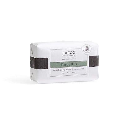 LAFCO New York Bar Soap, Feu de Bois - 7 oz - Ultra-Hydrating, Natural Formula