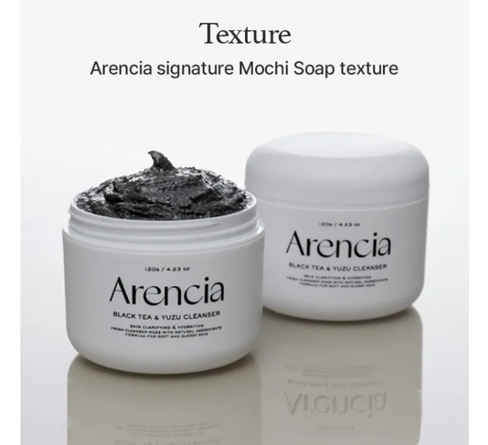 ARENCIA Black Tea Rice Mochi Cleanser
