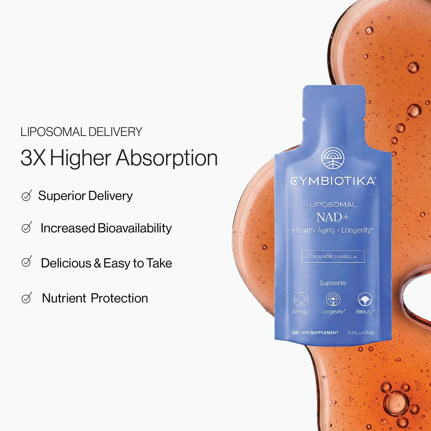Liposomal NAD+: Default Title: Healthy Aging + Longevity