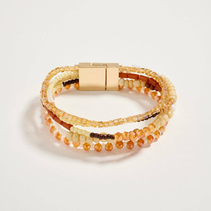Beaded Boho Stack Bracelet | Magnetic Clasp: NT / ONE
