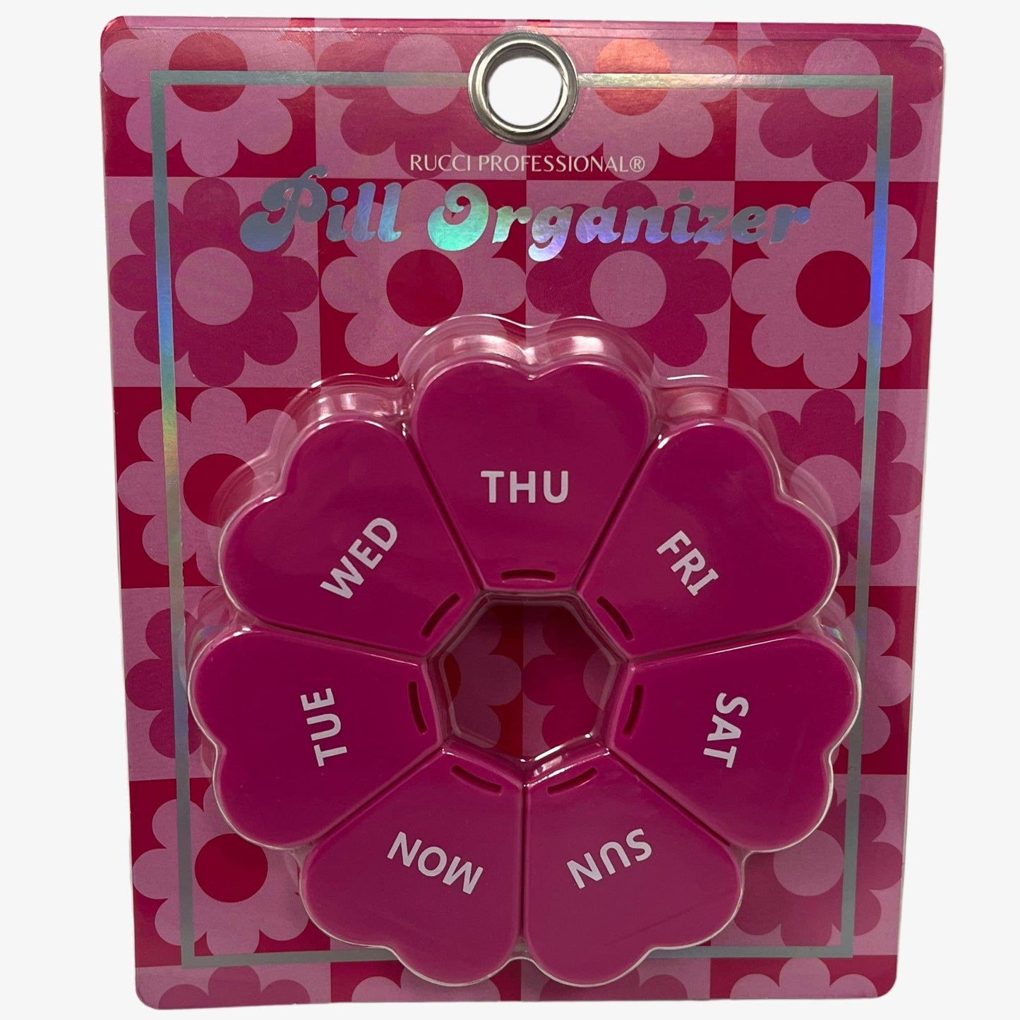 PB101 Rucci Pill Organizer – Hard Shell Weekly Travel Case