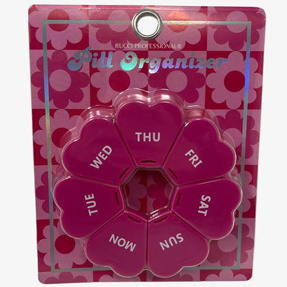 PB101 Rucci Pill Organizer – Hard Shell Weekly Travel Case