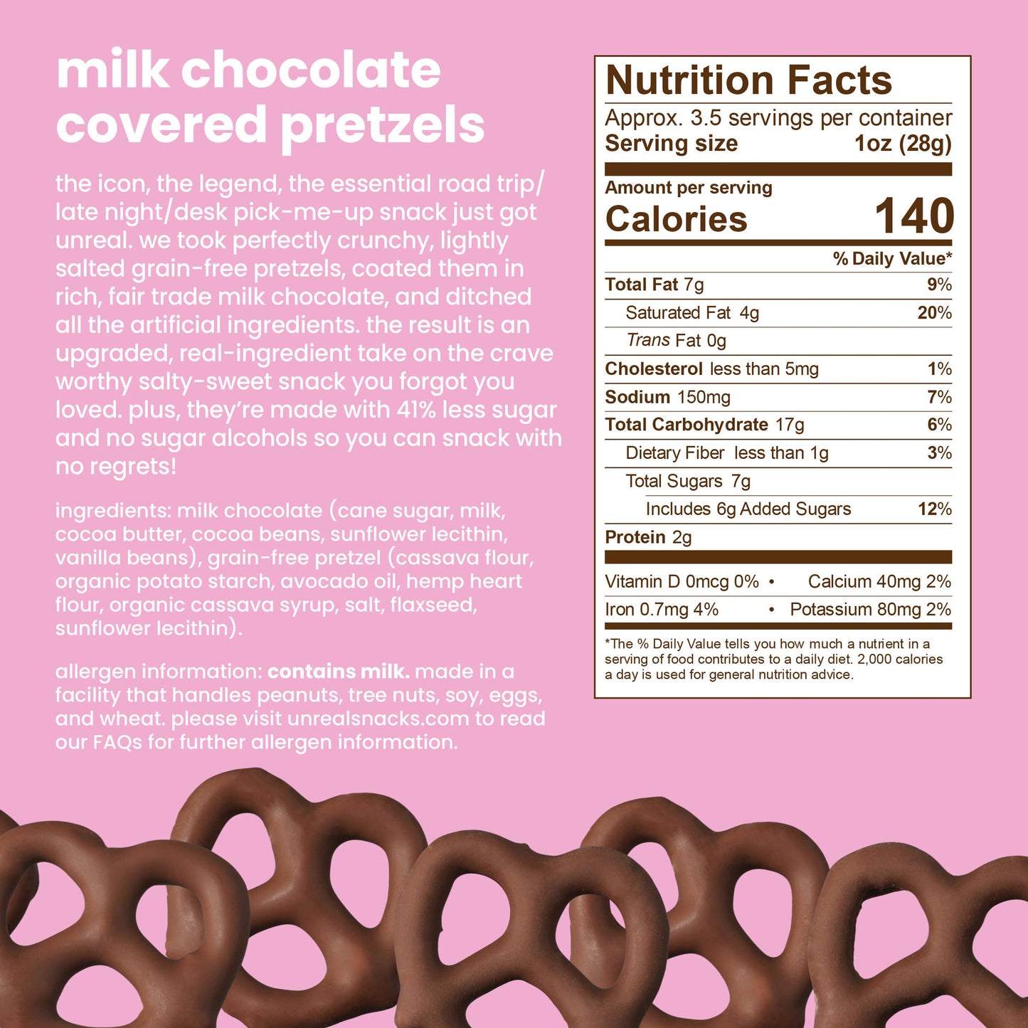 Milk Chocolate Covered Pretzels (6 bags)