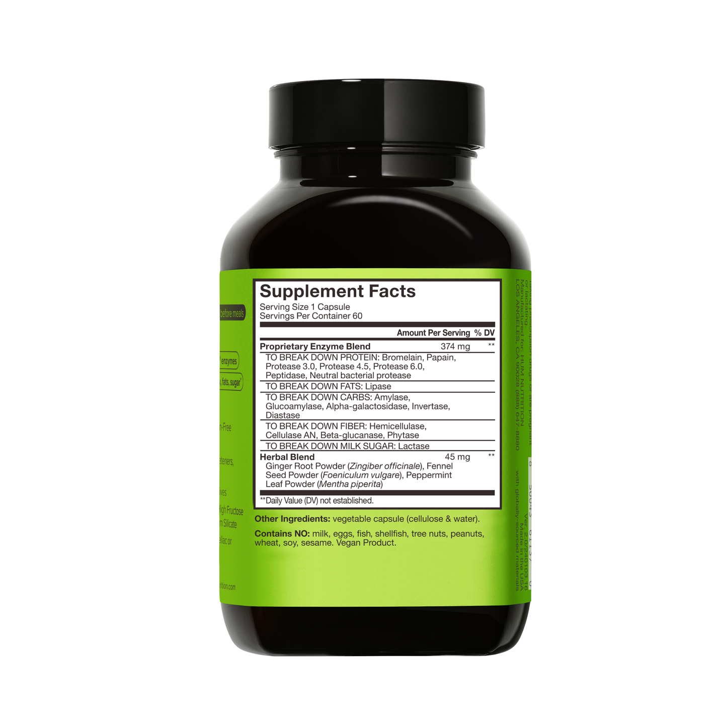 FLATTER ME EXTRA STRENGTH DIGESTIVE ENZYMES CAPSULES
