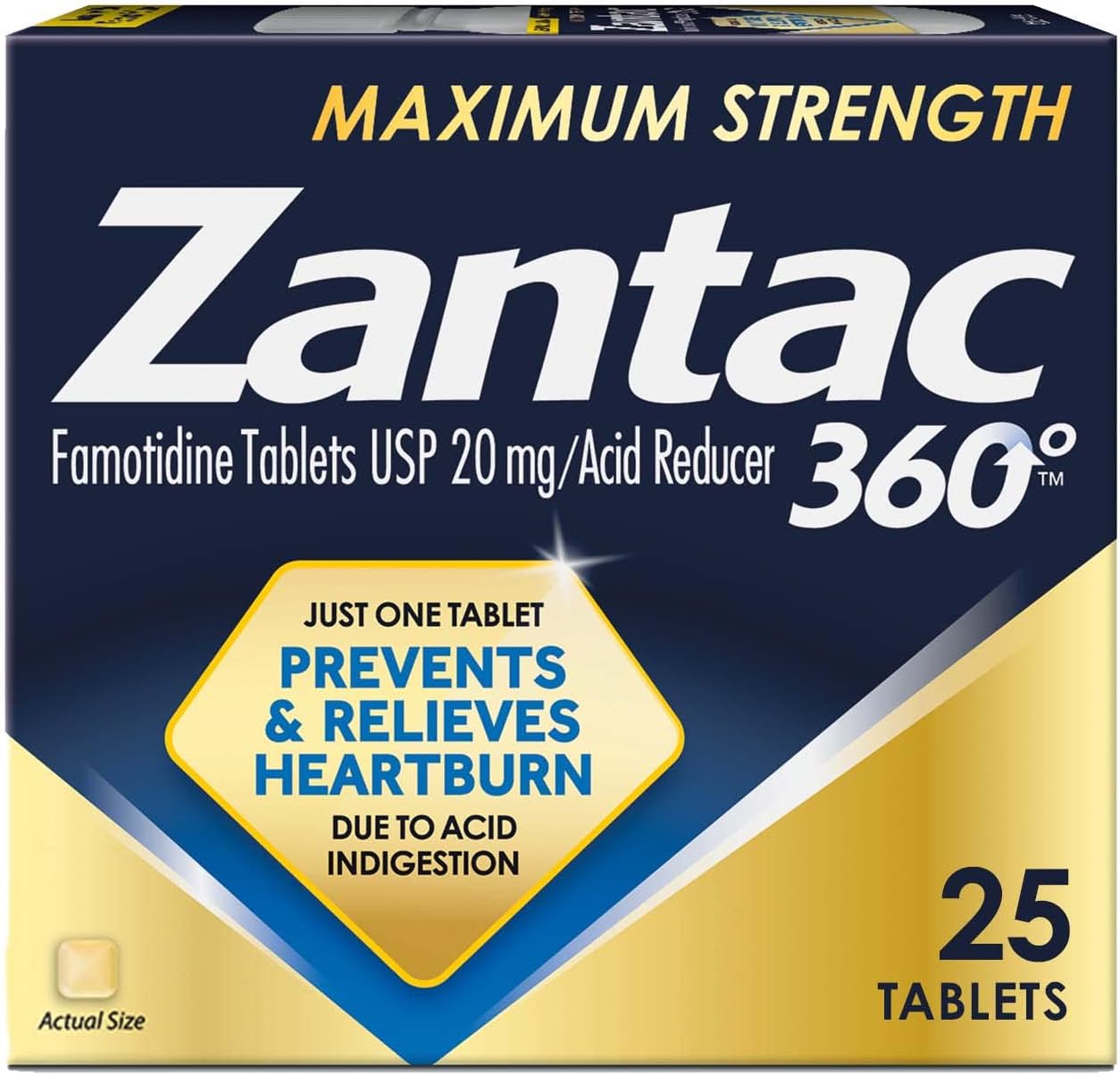 ZANTAC 360 COOL MINT 25CT