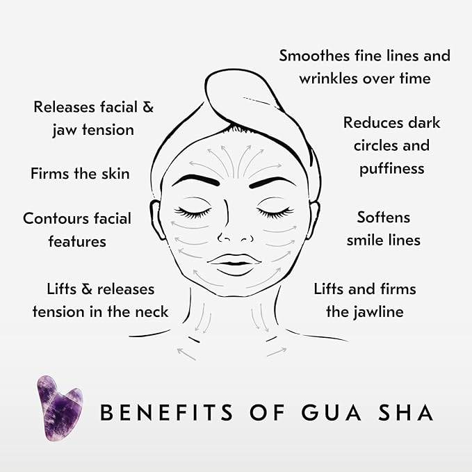 Mount Lai Amethyst Gua Sha Facial Lifting Tool