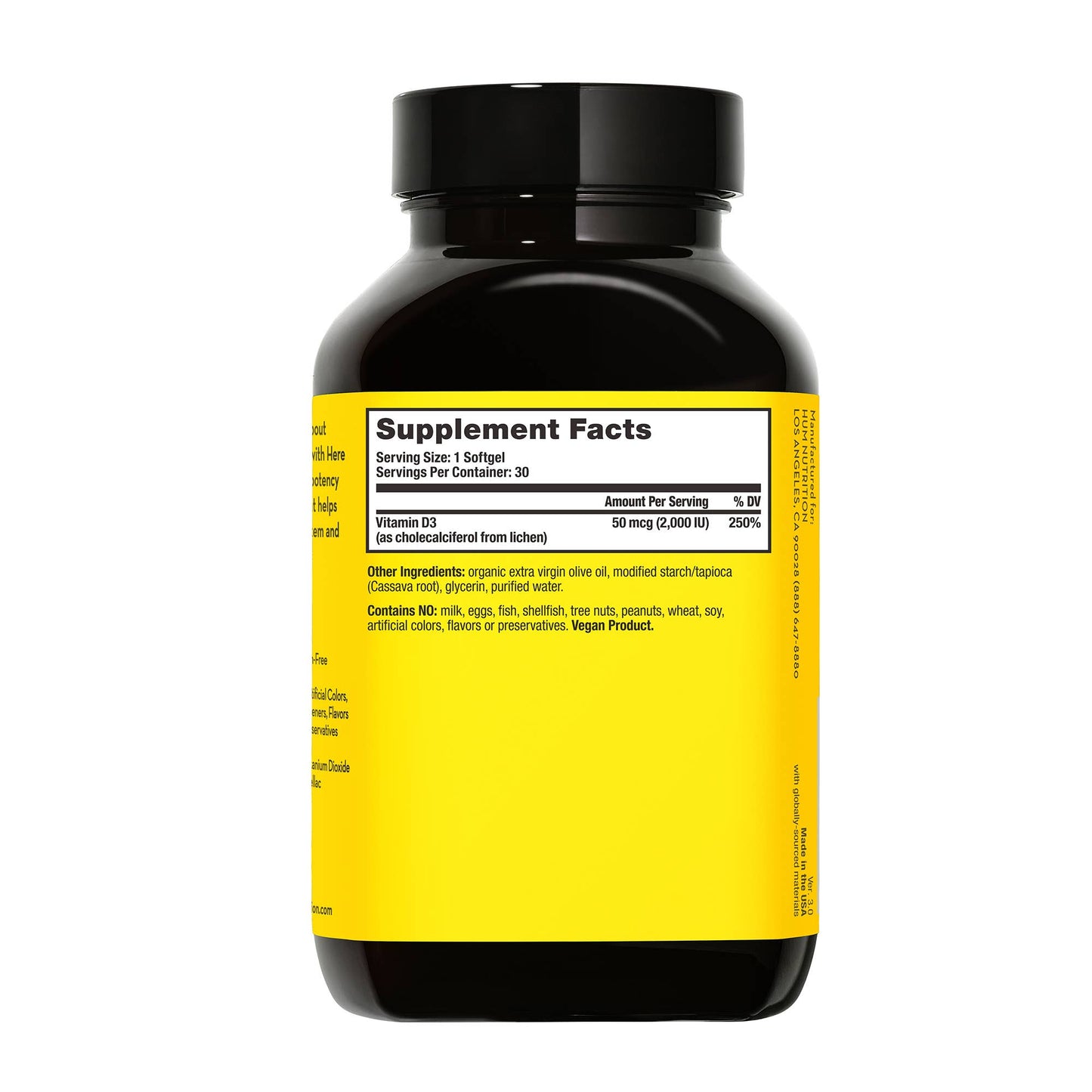 HUM HERE COMES THE SUN VEGAN VITAMIN D3 FOR BOOSTING MOOD