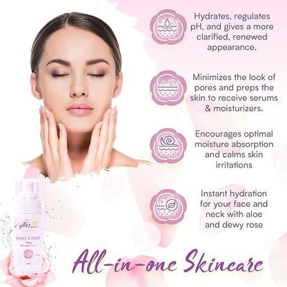 Gilly's Organics WHAT A FACE! Renewal Toner Rose