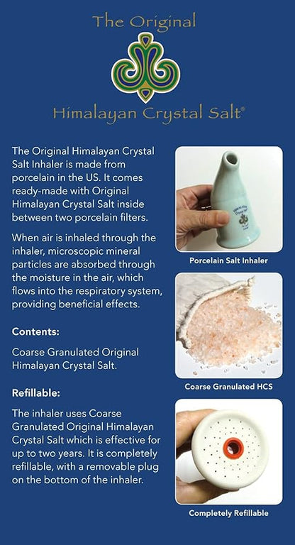 Original Himalayan Crystal Salt Inhaler for Bronchial and Lung Health | Made in USA