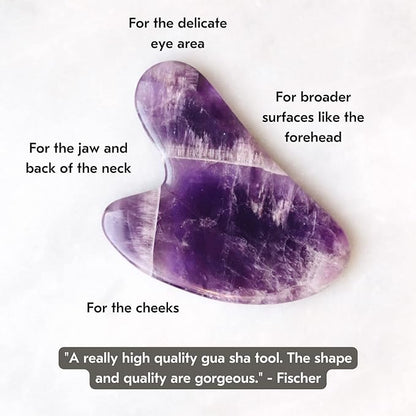 Mount Lai Amethyst Gua Sha Facial Lifting Tool