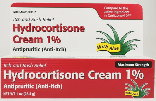 HYDROCORT ALOE CRM 1% TAR 1OZ@