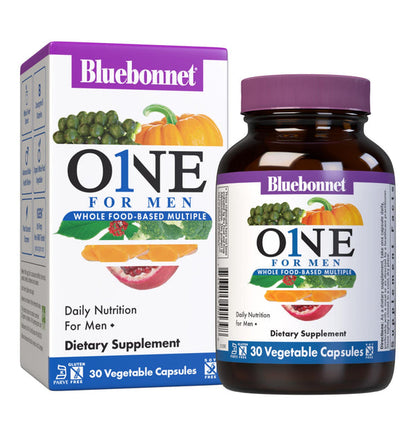 Bluebonnet Nutrition One For Men Whole Food-Based Multivitamin