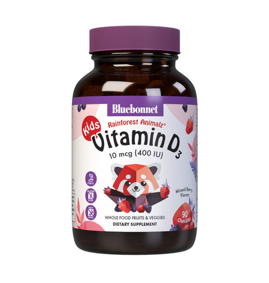 Blue Bonnet Rainforest Animalz Vitamin D3 10mcg (400 IU)