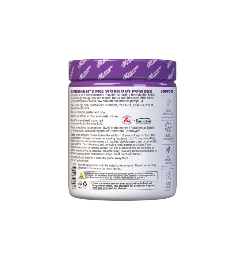 Bluebonnet Nutrition PRE WORKOUT LEMON