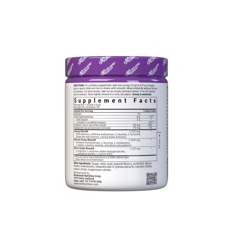 Bluebonnet Nutrition PRE WORKOUT LEMON