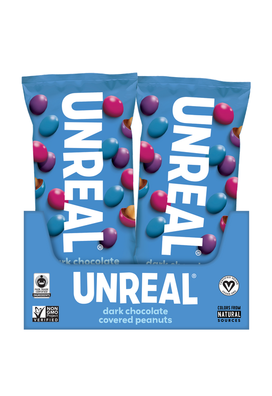 Dark Chocolate Peanut Gems Snack Bags - 12 Count