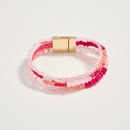 Beaded Boho Stack Bracelet | Magnetic Clasp: NT / ONE