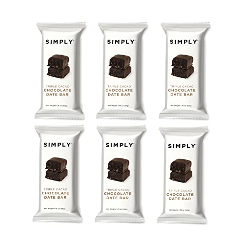 Simply Gum CHOCOLATE DATE BARS- TRIPLE CACAO / FUDGE BROWNIE