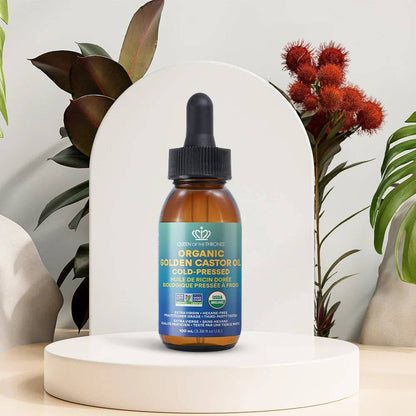 Organic Golden Castor Oil with Dropper 100mL (6 Units)