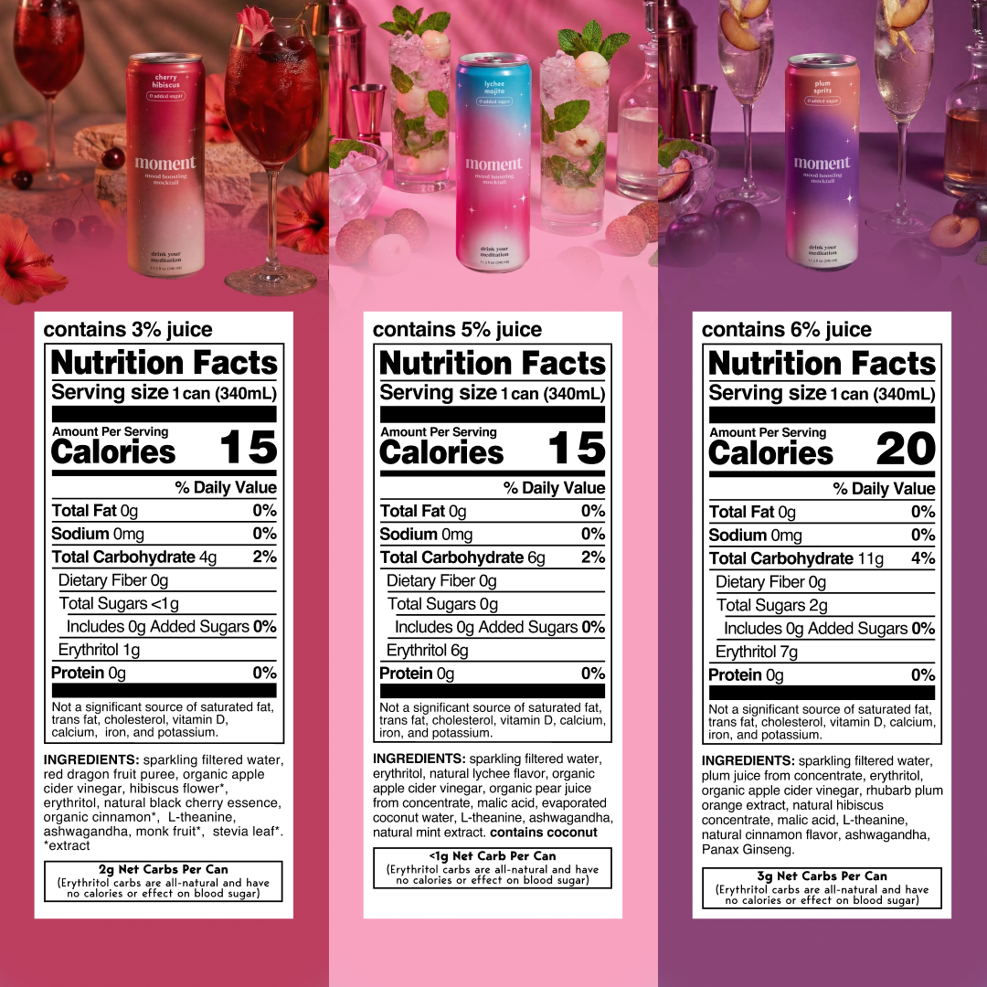 Mocktail variety (mood boost sparkling collection | 24 pack) (New Formulation)