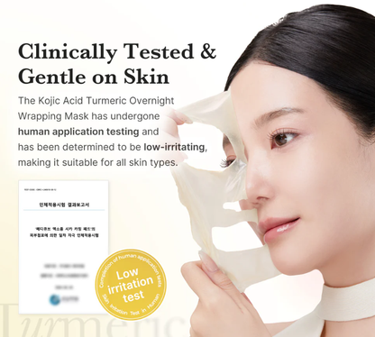 MEDICUBE Kojic Acid Turmeric Overnight Wrapping Mask