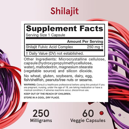 Jarrow Formulas Shilajit Fulvic Acid Complex 250MG