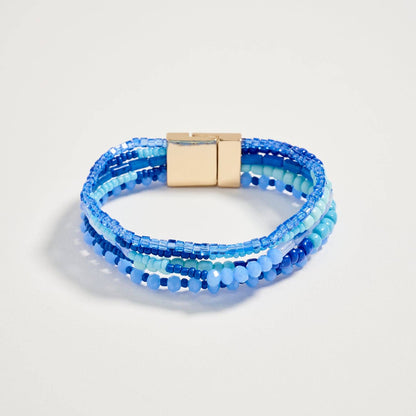 Beaded Boho Stack Bracelet | Magnetic Clasp: NT / ONE