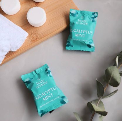 BODY RESTORE Shower Steamer Single Use Bath Bomb Self Care: LAVENDER