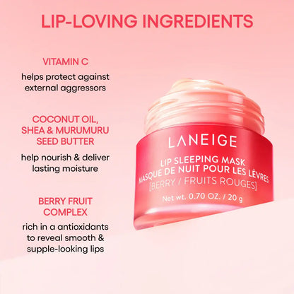 LANEIGE Lip Sleeping Mask 3g MINI Berry Mango Gummy Bear: Mango
