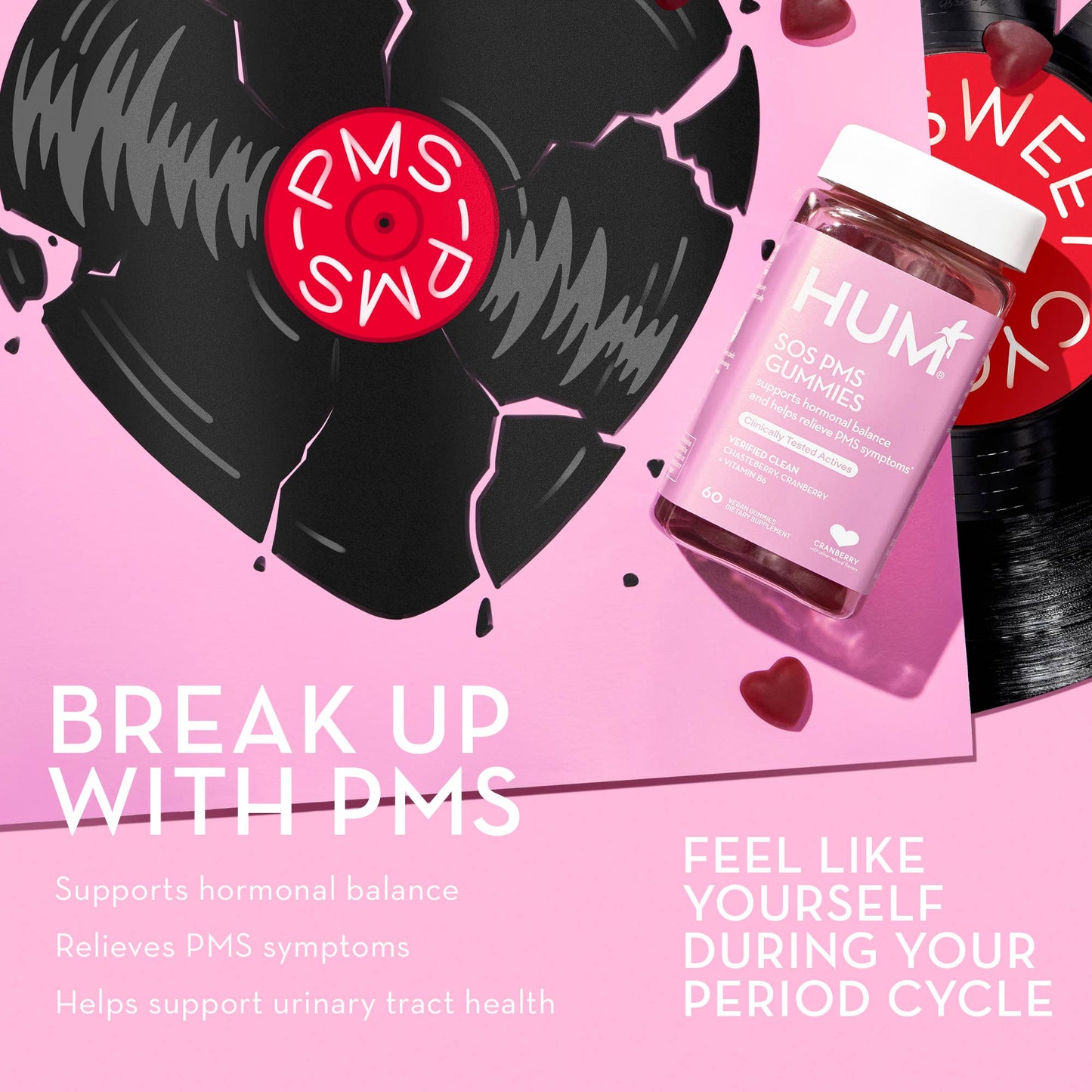 SOS PMS GUMMIES FOR PMS RELIEF & MOOD SUPPORT