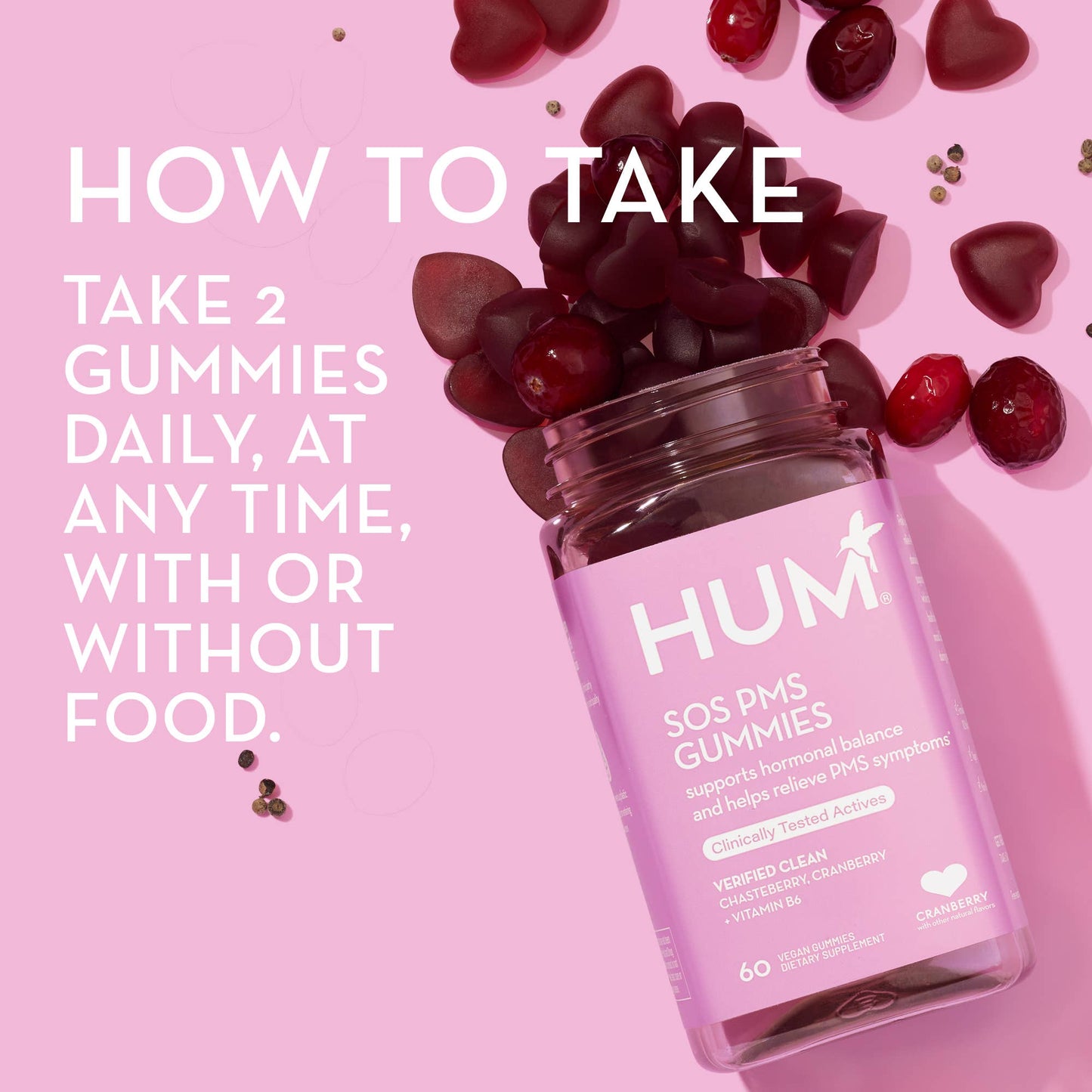 SOS PMS GUMMIES FOR PMS RELIEF & MOOD SUPPORT