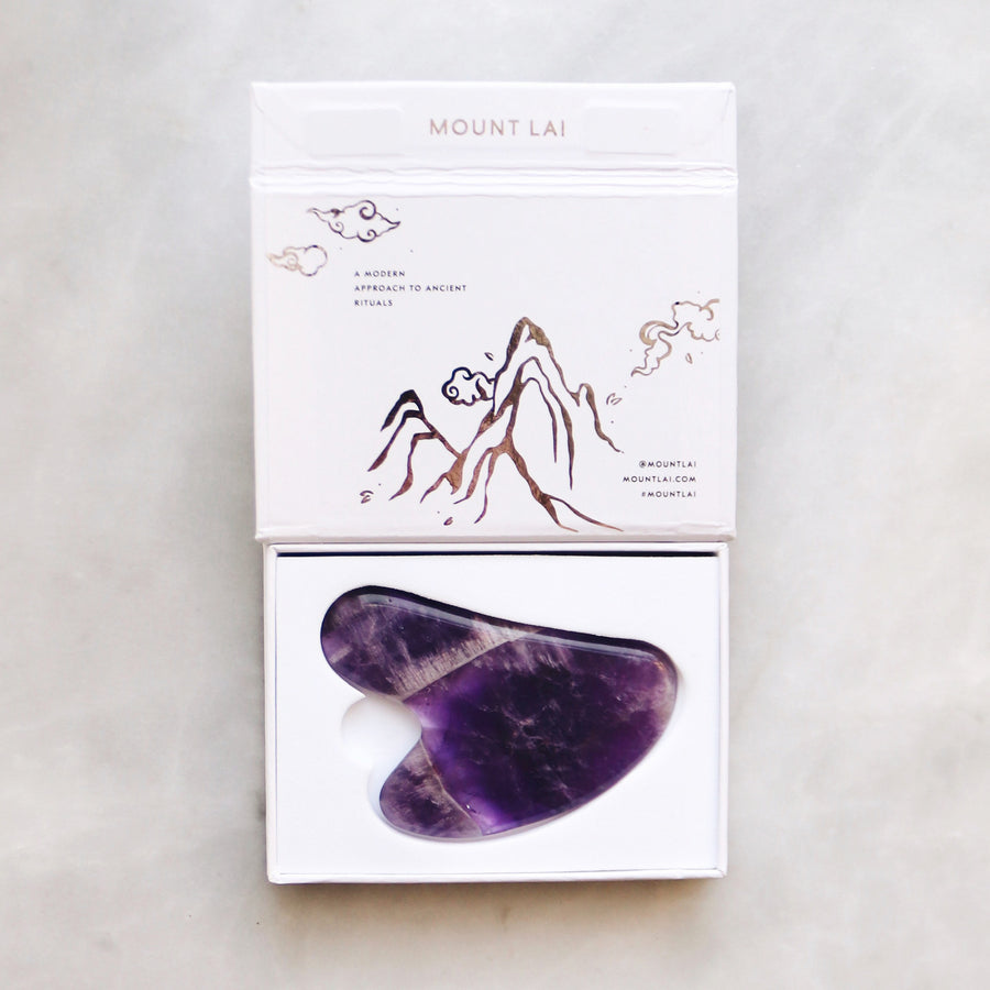 Mount Lai Amethyst Gua Sha Facial Lifting Tool