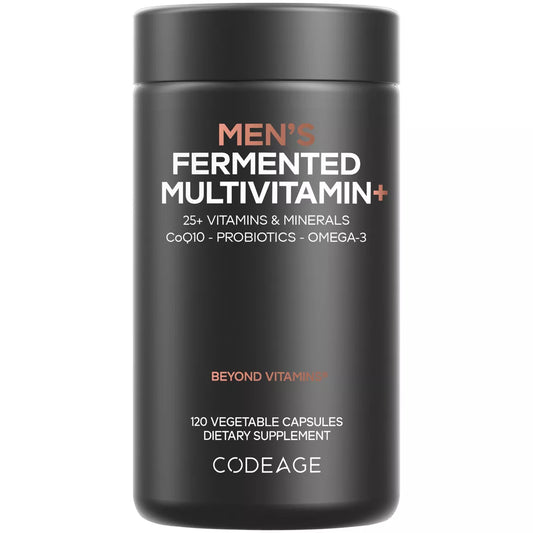 Codeage Men's Daily Multivitamin, 25+ Vitamins & Minerals, Probiotics, Digestive Enzymes - 120ct