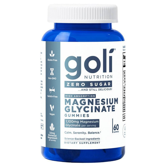 goli Zero Sugar Magnesium Glycinate Gummies 60 ct