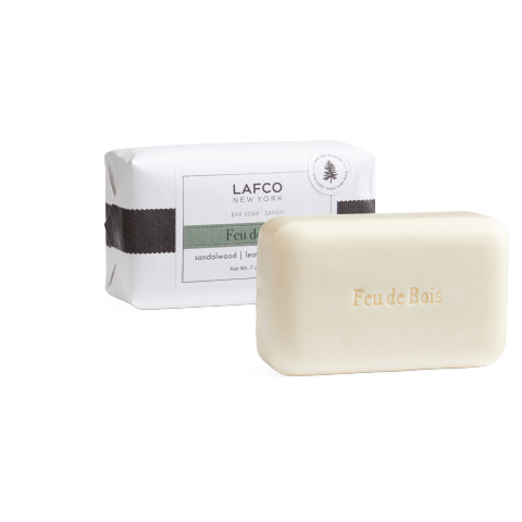 LAFCO New York Bar Soap, Feu de Bois - 7 oz - Ultra-Hydrating, Natural Formula