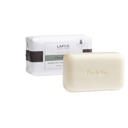 LAFCO New York Bar Soap, Feu de Bois - 7 oz - Ultra-Hydrating, Natural Formula