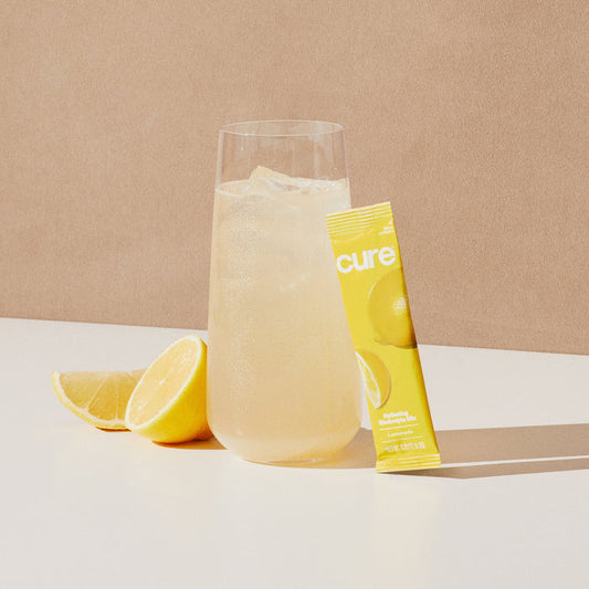 cure Electrolyte Drink Mix Lemonade 8 CT Box