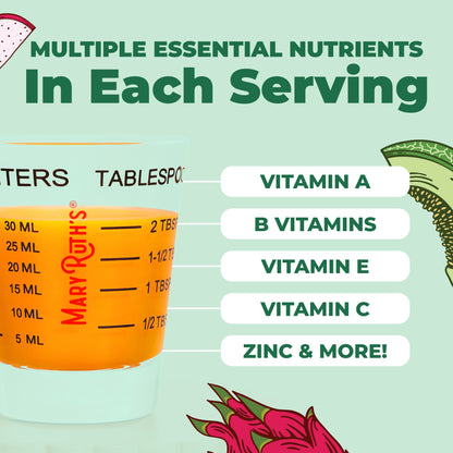 Liquid Morning Multivitamin + Hair Growth Dragon Fruit Melon 15.2oz