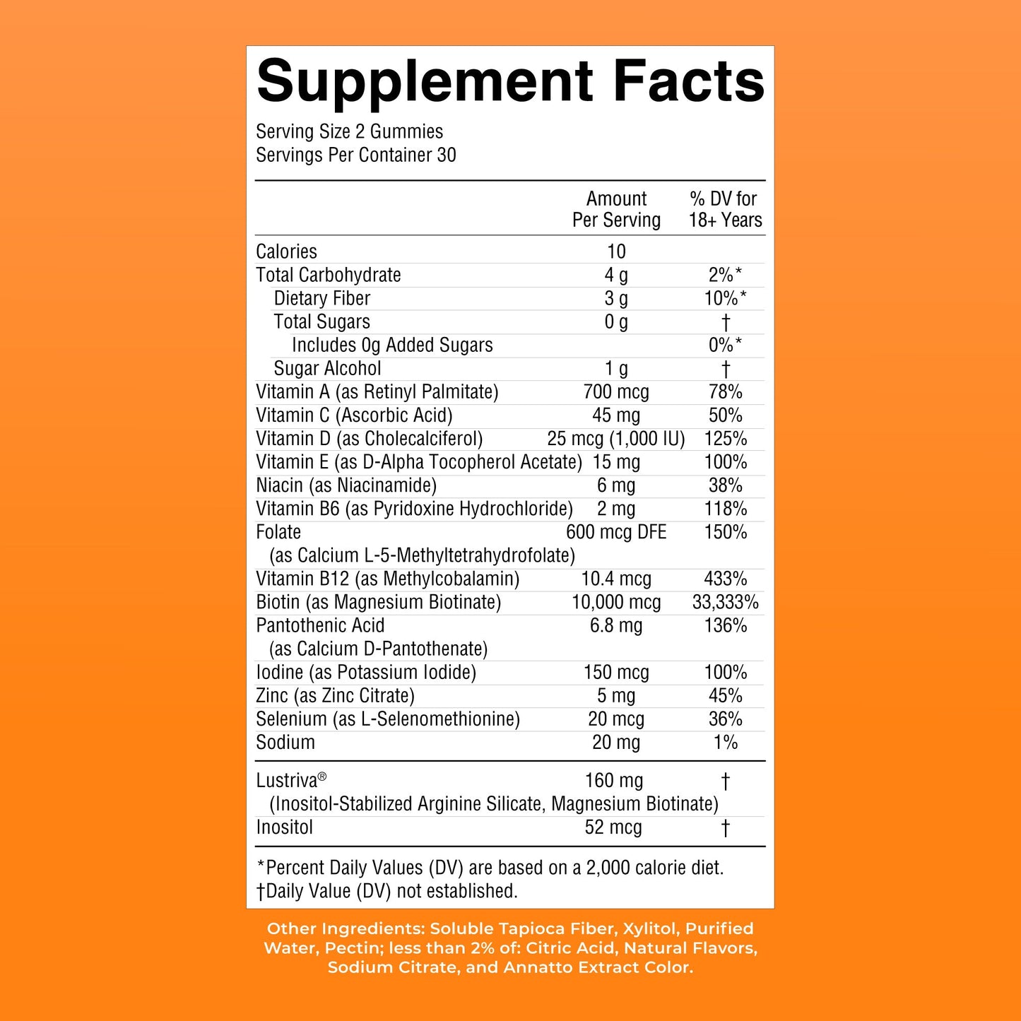 Multivitamin + Hair Growth Gummies